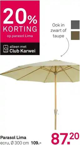 Karwei Parasol Lima aanbieding