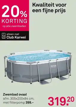 Karwei Zwembad ovaal aanbieding