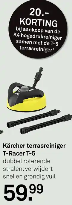 Karwei Kärcher terrasreiniger T-Racer T-5 aanbieding