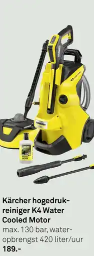 Karwei Kärcher hogedrukreiniger K4 Water Cooled Motor aanbieding