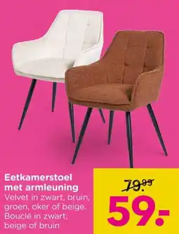Xenos Eetkamerstoel met armleuning aanbieding