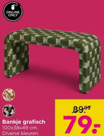 Xenos Bankje grafisch aanbieding