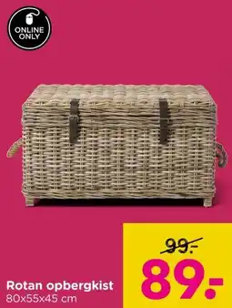 Xenos Rotan opbergkist aanbieding