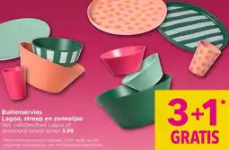 Xenos Buitenservies Lagoa, streep en zonnetjes aanbieding