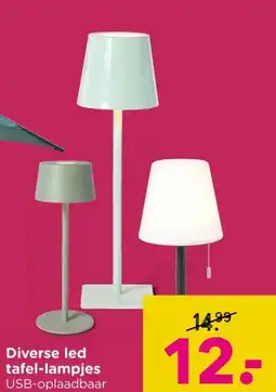 Xenos Diverse led tafel-lampjes aanbieding