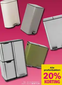 Xenos Alle prullenbakken aanbieding