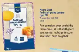 Makro Metro Chef farina di grano tenero tipo 00 aanbieding
