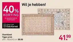 Karwei Vloerkleed Tijger print aanbieding