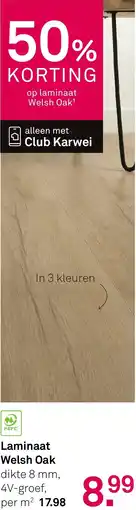 Karwei Laminaat Welsh Oak aanbieding