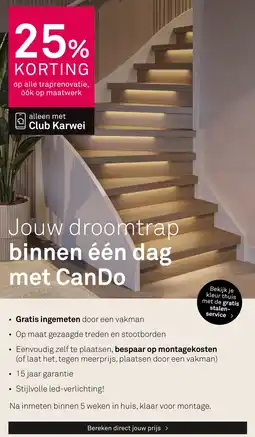 Karwei Op alle traprenovatie aanbieding