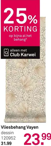 Karwei Vliesbehang Vayen aanbieding