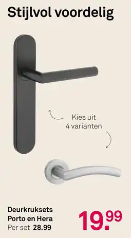 Karwei Deurkruksets Porto en Hera aanbieding