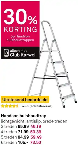 Karwei Handson huishoudtrap aanbieding