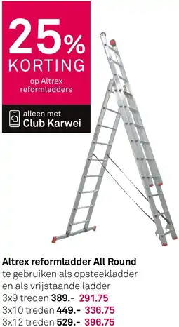 Karwei Altrex reformladder All Round aanbieding