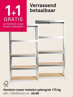 Karwei Handson zwaar metalen opbergrek aanbieding