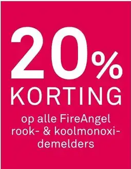 Karwei Op alle FireAngel rook en koolmonoxidemelders aanbieding