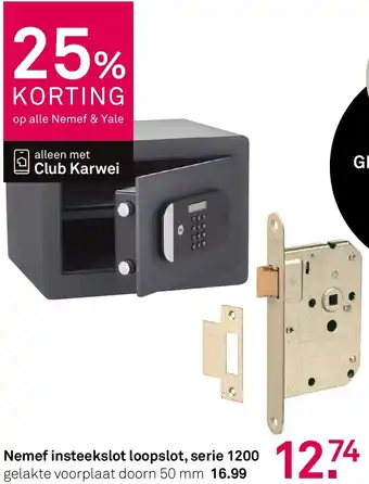 Karwei Nemef insteekslot loopslot, serie 1200 aanbieding