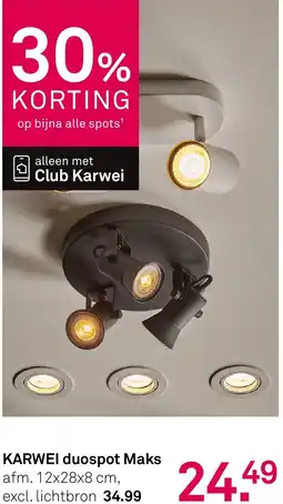 Karwei KARWEI duospot Maks aanbieding