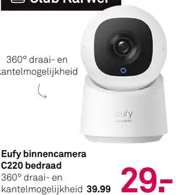 Karwei Eufy binnencamera C220 bedraad aanbieding