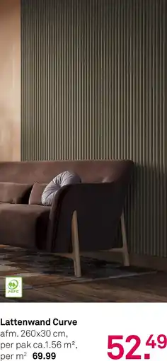 Karwei Lattenwand Curve aanbieding