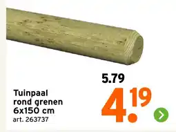 GAMMA Tuinpaal rond grenen aanbieding