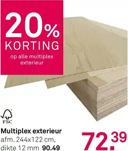 Karwei Multiplex exterieur aanbieding