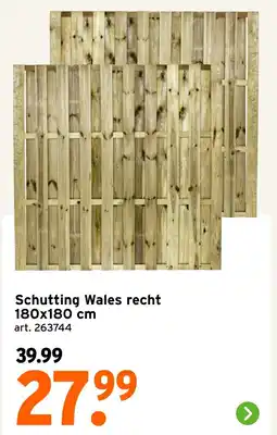 GAMMA Schutting Wales recht aanbieding