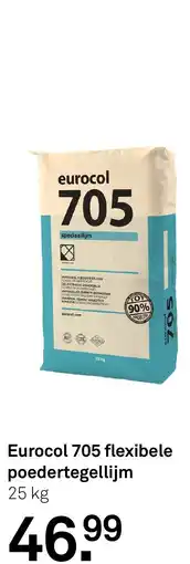 Karwei Eurocol 705 flexibele poedertegellijm aanbieding