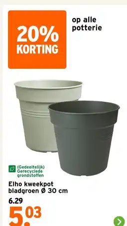 GAMMA Elho Kweekpot Bladgroen aanbieding
