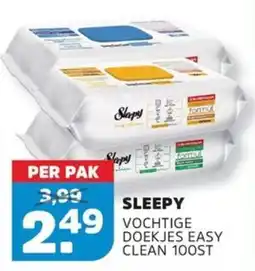 Sahan Supermarkten Sleepy vochtige doekjes easy clean aanbieding