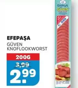 Sahan Supermarkten Efepaşa güven knoflookworst aanbieding
