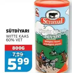 Sahan Supermarkten Sütdi̇yari witte kaas 60% vet aanbieding