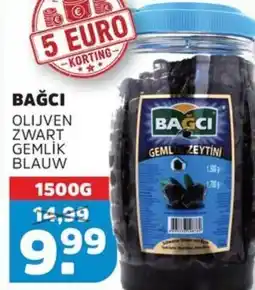 Sahan Supermarkten Bağci olijven zwart gemli̇k blauw aanbieding