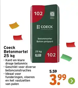 GAMMA Coeck Betonmortel aanbieding