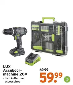GAMMA Lux Accuboormachine 20V - Incl. koffer met aanbieding