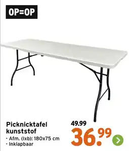 GAMMA Picknicktafel Kunststof aanbieding