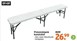 GAMMA Picknickbank Kunststof aanbieding