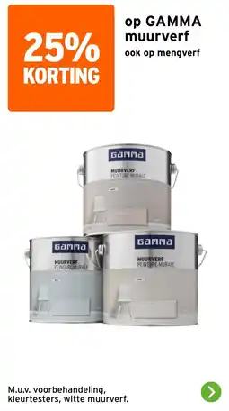 GAMMA Gamma Muurverf aanbieding