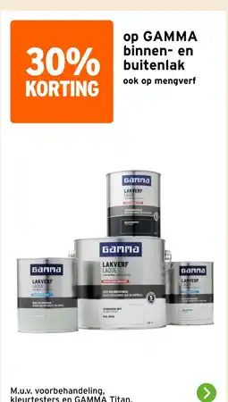 GAMMA Gamma binnen en buitenlak aanbieding
