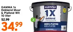 GAMMA Gamma 1x Dekkend Muur & Plafond Wit aanbieding