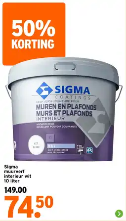 GAMMA Sigma muurverf interieur wit aanbieding