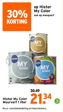 GAMMA Histor My Color Muurverf aanbieding