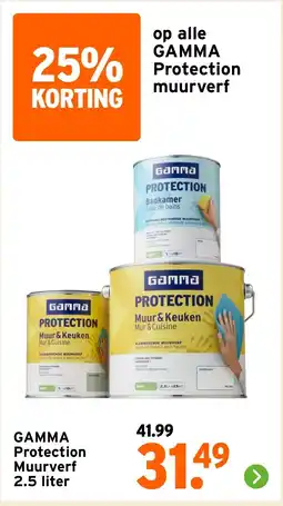 GAMMA Gamma Protection Muurverf aanbieding