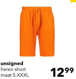 Scapino Unsigned heren short aanbieding