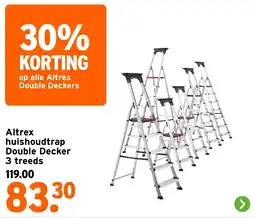 GAMMA Altrex huishoudtrap Double Decker 3 treeds aanbieding