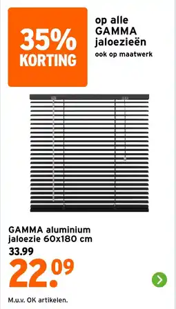 GAMMA Gamma Aluminium Jaloezie aanbieding
