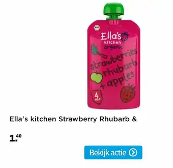 Plein.nl Ella's kitchen Strawberry Rhubarb & aanbieding