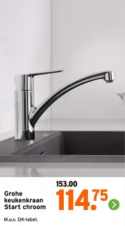 GAMMA Grohe keukenkraan Start chroom aanbieding