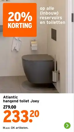 GAMMA Atlantic hangend toilet Joey aanbieding