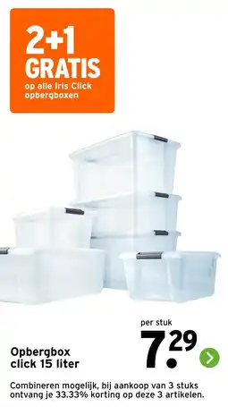 GAMMA Opbergbox Click aanbieding
